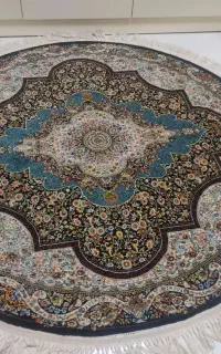 فرش ماشینی گرد 1/۵×۱/۵  1000 شانه