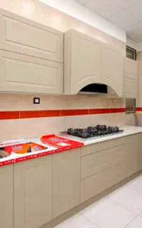 کابینت زیبا سطوحی شفاف لاکچری