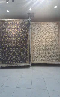 فرش کلاستیک۷۰۰شانه گلدین تایم کرم و طوسی جدید ۲۵۵۰