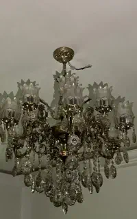 لوستر برنجی۱۲ لاله