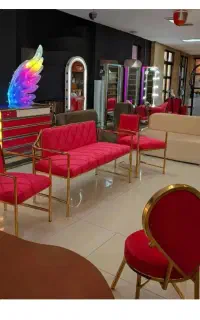 چرمی سرشور ترولی پارتیشن کانتر اسپا پدیکور تخت مژه