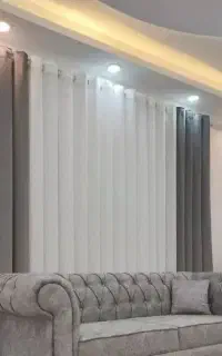 پرده آماده پانچی، عرض دو نیم در ارتفاع استاندارد