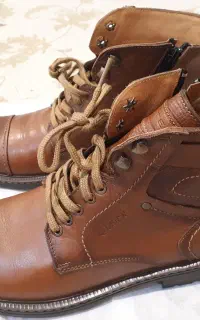 کفش چرم اصل تبریز نیم بوت مدل Aten
