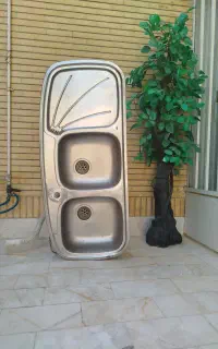 سینک دوقولو تمیز