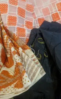 پارچه و آستری  خرج کار  کش قزن