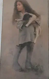 تابلوی دخترک چوپان