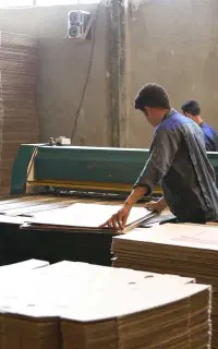 استخدام نیروی مرد در کارتن سازی