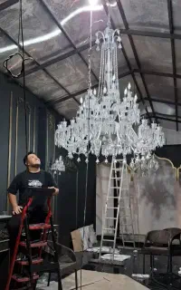نصب لوستر