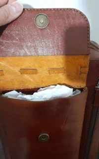 کیف چرم طبیعی گاوی دست دوز