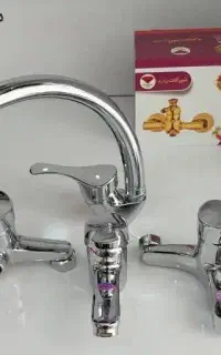 ۴تیکه شیرآلات اهرمی دسته لاله سنگین نه اوردکی ضعیف