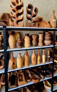 گلدانهای چوبی