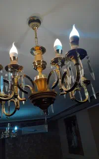 لوستر برنج با روکش آبکاری طلا