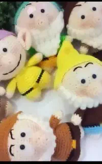 عروسک های بافتنی هفت کوتوله