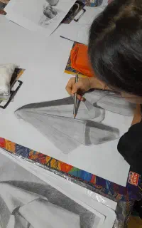 اموزش طراحی، مدادرنگ، گواش، ابرنگ، سیاه قلم