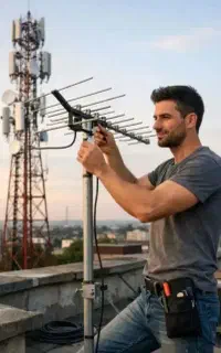 نصاب انتن نصب وتنظیم انتن گردان وثابت