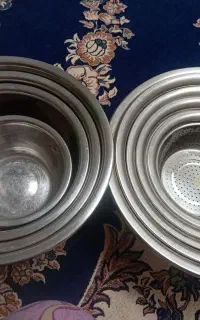 سرویس کامل آبکش و لگن استیل