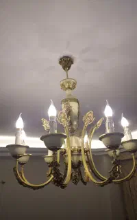 لوستر برنجی برند زمانی ۸ شاخه