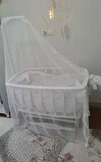 گهواره چوبی تخت نوزاد کودک برند آنجل لند