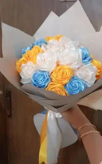 گل روبانی دست‌ساز