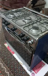 اجاق‌گاز طرح فر تمام استیل درحدنو