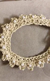 پابند دستبند مرواریدی بافتنی