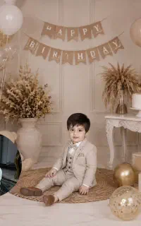 ادیت عکس عکس تولد آتلیه‌ای ترمیم عکس قدیمی