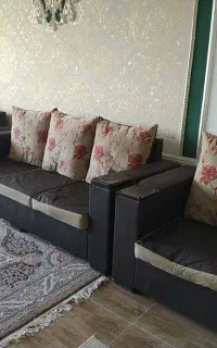 مبلمان راحتی چرم و پارچه