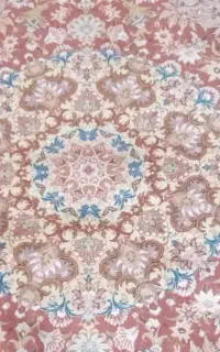 فرش گل ابریشم