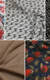 پارچه نخی و کرپ و ساتن و حریر و چادری آماده