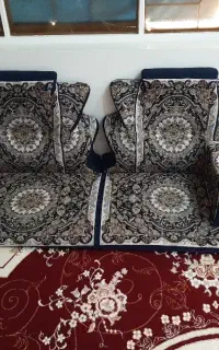۲ متر  پشتی خلیجی آبی