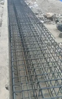 ارماتوربندی اسکلت فلزی استخر بتن