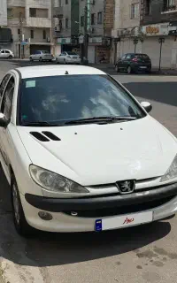 پژو 206 تیپ۲ بدون رنگ ۱/۱۲۰ فقط امروز