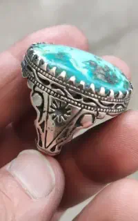 انگشتر فیروزه رکاب فرهاد