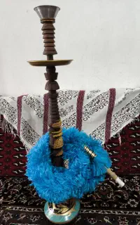 قلیان چوب کهور سیاه تعم نخورده