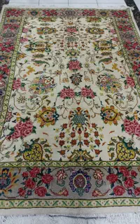 نقدواقساط،یکجفت قالی نقشه هریس سراسرافشان نو،9متری
