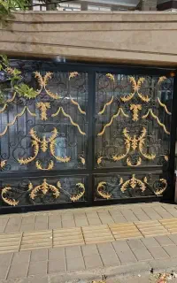 درب آکاردیونی،حفاظ،فرفورژه