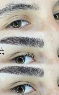 مدل ابرو میکروبلیدینگ و شیدینگ لب