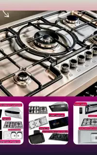 پک گازتوکار رومیزی هود سینک گرانیتی باکسی ااU4739