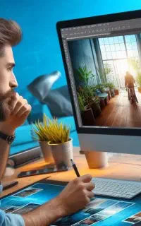 فتوشاپ کار و ادیت تصاویر