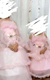 دودست لباس مجلسی دخترانه زیبا