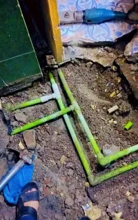 لوله کشی آب فاضلاب نشتی گیری بادستگاه نقطه زن