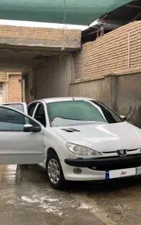 فروش پژو ۲۰۶ مدل ۸۶ سفید تمام رنگ
