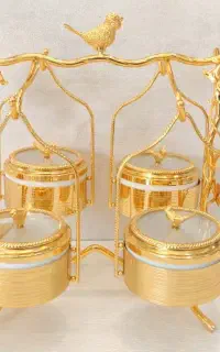 ظرف اُردو پرنده اماراتی آبطلا مدل آویزتاب روی شاخه