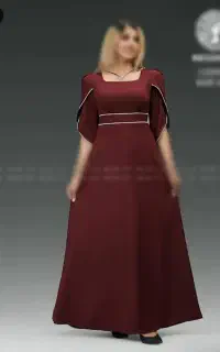 پیراهن مجلسی سایز ۴۰ زرشکی نو