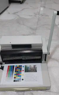 دستگاه سیمی صحافی پانچ فنرزن مارپیچ کتاب super46
