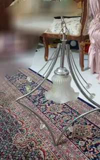 لوستر تک شاخه و۳ تا حباب سرپیچ کوچیک