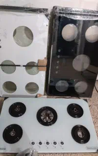 شیشه و استیل اجاق گاز و گاز رومیزی