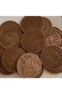 سکه پنج تومنی مس و سکه۲۵تومنی وسکه ۵۰تومنی