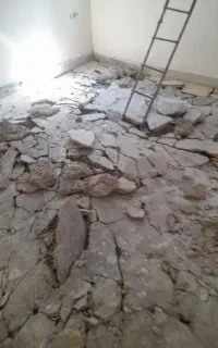تخریب ساختمان سقف ستون کف