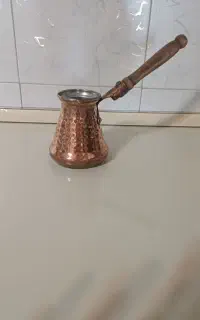 قهوه ساز دستی و شیر جوش مسی